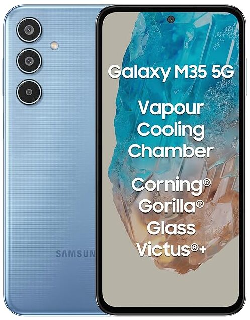 Samsung Galaxy M35 5G (Daybreak Blue,6GB RAM,128GB Storage)