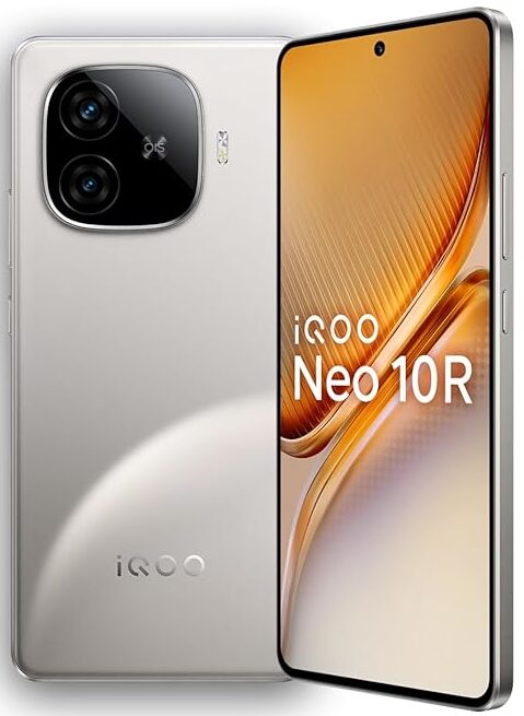 iQOO Neo 10R 5G (Moonknight Titanium, 8GB RAM, 256GB Storage)
