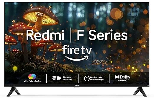 Redmi Xiaomi 80 cm (32 inches) F Series HD Ready Smart LED Fire TV L32MA-FVIN (Black)