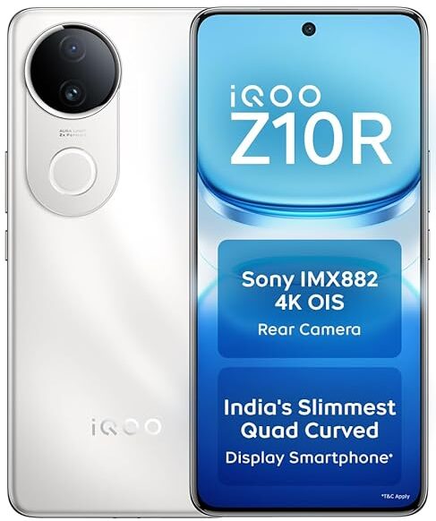 iQOO Z10R 5G (Moonstone, 8GB RAM, 256GB Storage)