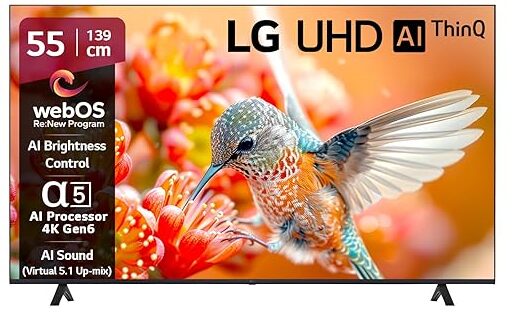 LG 139 cm (55 inches) 4K Ultra HD Smart LED TV 55UR7500PSC (Dark Iron Gray)