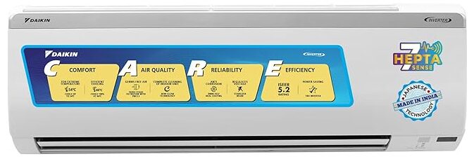 Daikin 1.5 Ton 5 Star Inverter Split AC (Copper, PM 2.5 Filter, MTKM50U, White)