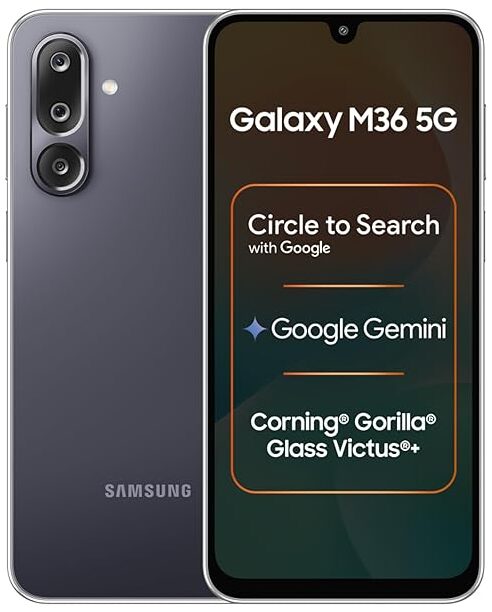 Samsung Galaxy M36 5G (Velvet Black, 6 GB RAM, 128 GB Storage)