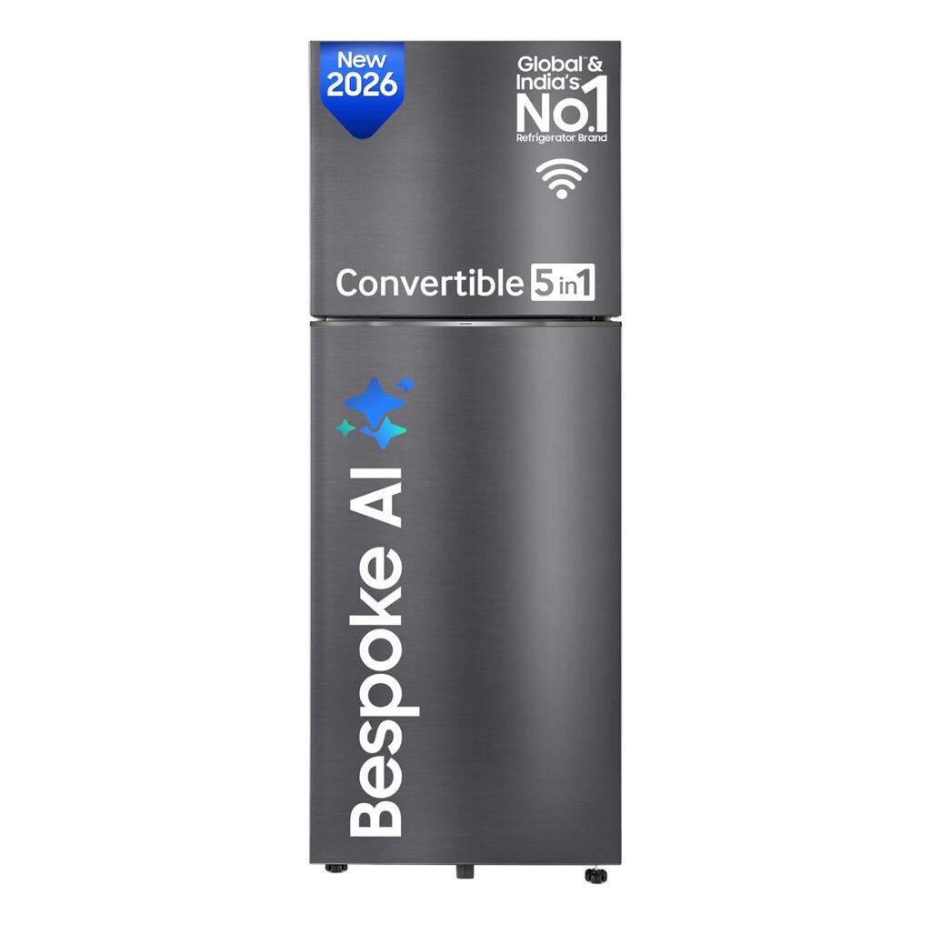 Samsung 419 L, 3 Star, Frost Free Double Door, Bespoke AI WiFi Refrigerator