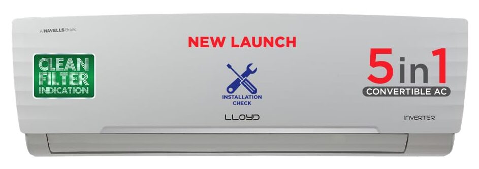 Lloyd 1.5 Ton 5 Star Inverter Split AC