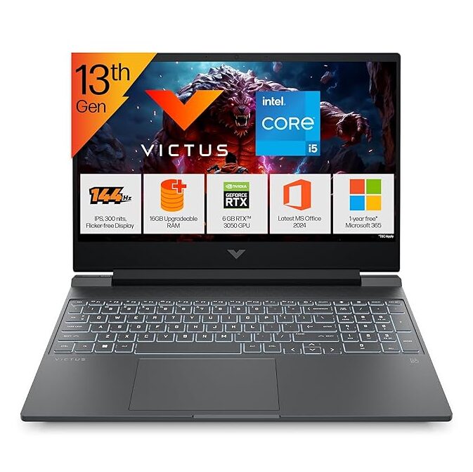 HP Victus, 13th Gen Intel Core i5-13420H, 6GB RTX 3050, 16GB DDR4, Gaming Laptop