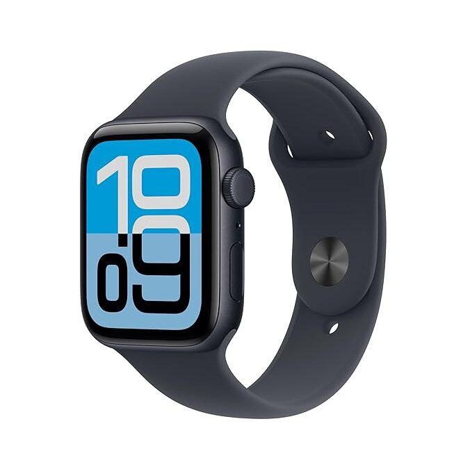 Apple Watch SE 3 GPS + Cellular 44mm Midnight Aluminium Case with Midnight Sport Band – M/L