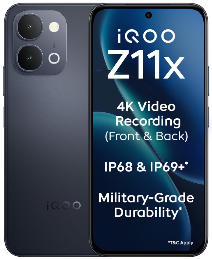 iQOO Z11x 5G (Titan Black, 8GB RAM, 128 GB Storage) 