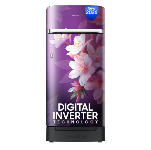 Samsung 189 L, 5 Star, Digital Inverter, Direct-Cool Single Door Refrigerator (Wild Lily Blue)