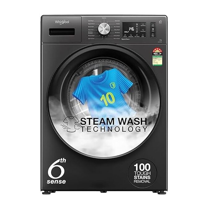 Whirlpool 8 Kg 5 Star Inverter Supreme Care Front Load Fully Automatic Washing Machine