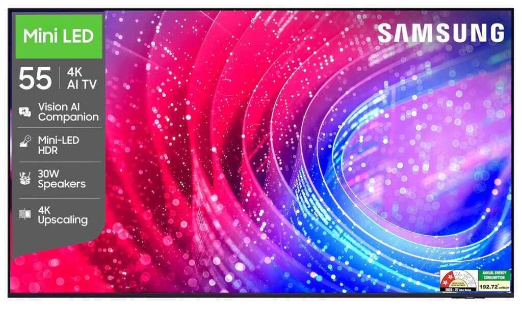 Samsung 55 inch (138cm) Mini LED 4K Vision AI 2026 Smart TV | UA55M2EHAULXL
